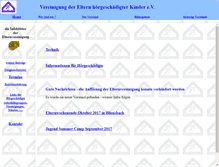Tablet Screenshot of elternvereinigung.de